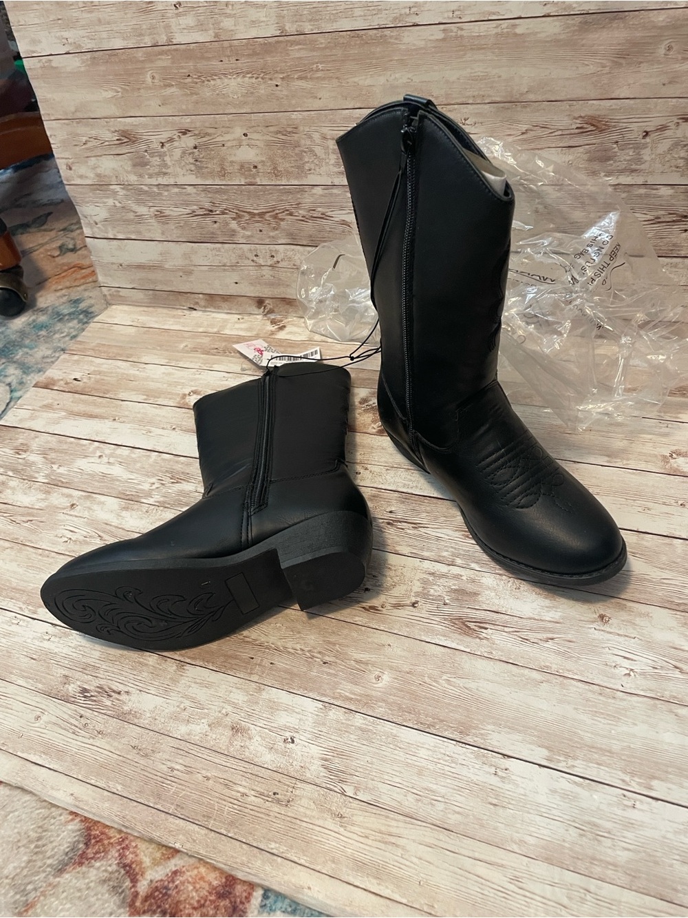 Kensie Girl Black Kids Mid-Calf Boots